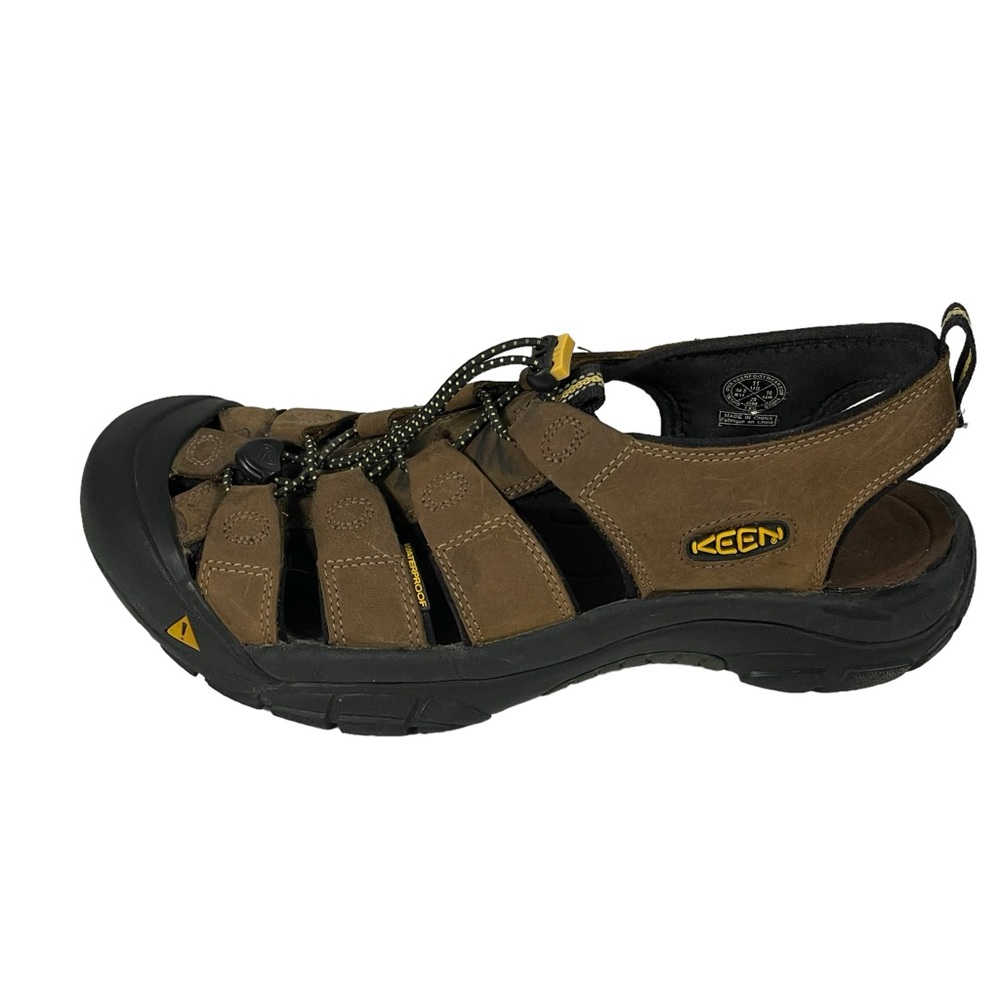 Keen Brown Men’s Sz 11 Waterproof Closed Toe Hiking Sandals - Picture 7 of 12